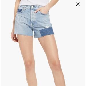 NWT Adriano Goldschmied Alexxis High Waist Wedgie Cutoff Denim Shorts Size 31